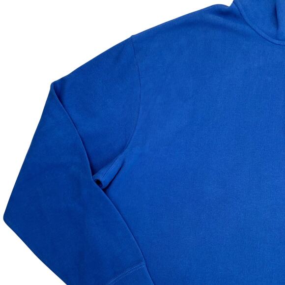 Polo Ralph Lauren Mens 3XL Tall Blue 1/4 Zip Sweater Brushed Cotton Small Pony - Picture 3 of 16